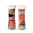 thumbnail image 2 of Penkiiy Floor Socks for Men Women Christmas Gifts Casual Winter Warm Cotton Plush Thicker Anti-slip Floor Socks Knit Soft Socks Orange Socks, 2 of 2