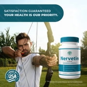 Nervetin – Natural Daily Support Blend for Nerves, Memory & Focus |Nervetin Easy-to-Take Capsules (60 Capsules)