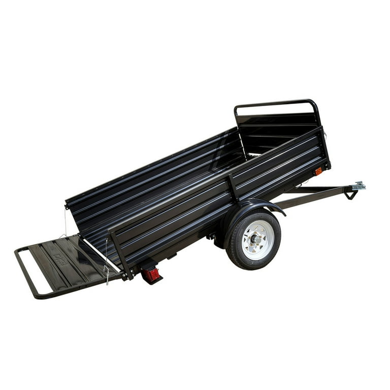 Detail K2 Single Axle Utility Trailer, 5x7ft Black Powder Detail K2 Single Axle Utility Trailer, 5x7ft Black Powder
