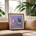 thumbnail image 3 of Dollhouse inventory / purple - Photography Bathroom Decor Pastel Minimalist Modern Art Whimsical Pattern Unframed Wall Art Print 16 x 16 inches, 3 of 9