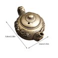 thumbnail image 2 of Golden Brass Tea Pot Decoration Kettle Adornment for Decor, 2 of 5