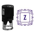 thumbnail image 1 of Printtoo Carré Tourbillon Bord Z Alphabet Monogramme Initiale Auto Encrage R-40 Bureau Timbre en Caoutchouc Stationnaire, 1 of 3