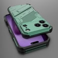 thumbnail image 4 of Dteck Case for iPhone 17 Pro,Shockproof TPU+PC Case Hidden Stand Back Cover for iPhone 17 Pro,Green, 4 of 5