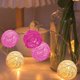 thumbnail image 5 of LED Rattan Ball String Lights USB Powered Fairy Lights for Bedroom Wedding Party Decor Indoor Outdoor Decoration Warm White, 5 of 7