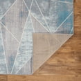 thumbnail image 7 of Geometric Modern 2'x7' Blue Runner Rug, 7 of 7