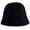 Black, variant on Winter Bucket Hats for Women Foldable Warm Fisherman Hats Fashion Solid Color Stripe Knitting Hat Camping Hiking