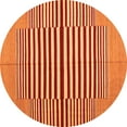 thumbnail image 1 of Ahgly Company Indoor Round Abstract Orange Contemporary Area Rugs, 3' Round, 1 of 1