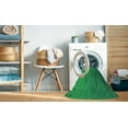 thumbnail image 2 of Ahgly Tapis Rond Lavable en Machine Intérieur Transitionnel Vert Néon, 3 Pieds Rond, 2 of 7