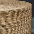 thumbnail image 5 of Uttermost Rora Round Coastal Wood and Banana Plant Woven Coffee Table in Brown, 5 of 7
