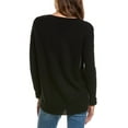 thumbnail image 2 of philosophy womens  Oversized V-Neck Sweater, s, Black, 2 of 3