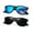 D-Matte black+Mirrored blue, variant on Joopin Polarized Mens Womens Sunglasses, Classic Retro Square UV400 Mirrored Lens, Fit for Outdoor, Vacation, Driving (Green)