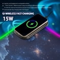 thumbnail image 2 of RGB Gaming Mouse Pad 15W Wireless Charging Large Waterproof Desk Mat 13 Light Modes Mousepad 31.5x11.8 Trains Flying Through the Clouds, 2 of 6