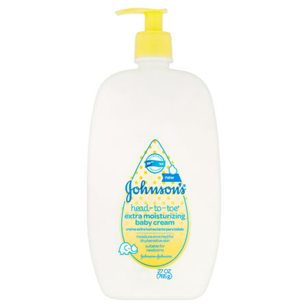 Johnson Head-To-Toe supplémentaire Hydratante bébé Crème 27 oz
