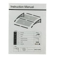 thumbnail image 7 of Gundir 40x32in Transparent Board & Black Bracket Awnings Eaves Canopy for Door & Window Rain Sun Cover, Aluminum Frame, 1 Pack, 7 of 7