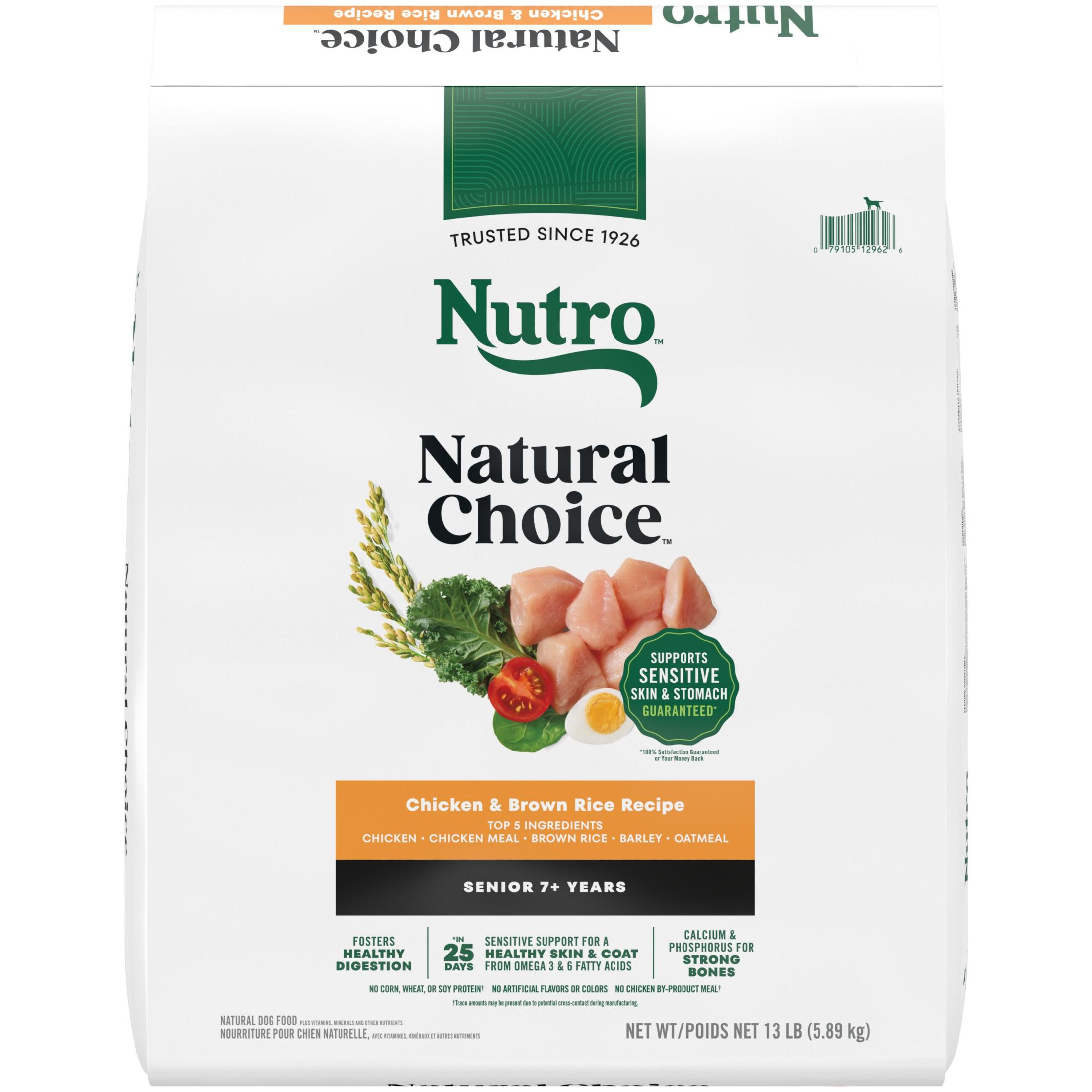 Nutro Natural Choice Senior Dry Dog Food, Chicken and Brown Rice