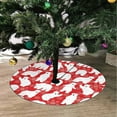 thumbnail image 2 of FMSHPON Polar BearSnowflake Xmas Christmas Tree Skirt Stand Mat for Holiday Party Decoration Indoor Outdoor 48 inches, 2 of 3