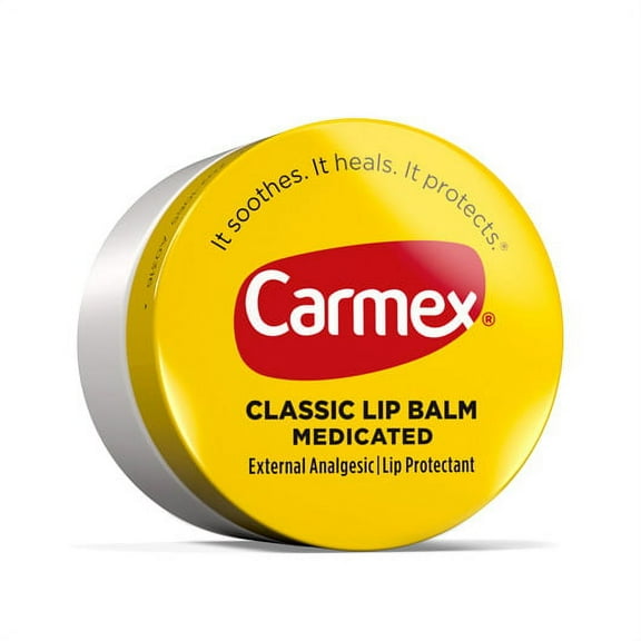 2 Pack Carmex Original Lip Balm Jars For Dry Chapped Lips .25 Oz Ea