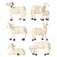 thumbnail image 1 of 2x 6 Unids/set Casa de Miniatura Oveja Estatuilla Cordero Jardín Estatua Granja Animal Resina Micro Ornamentos Pequeñas Estatuas de Césped Pat CUTICAT estatuilla en miniatura de oveja, 1 of 8