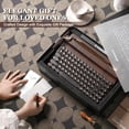 thumbnail image 3 of YUNZII QL75 Wireless Typewriter Hot Swap Retro Mechanical Keyboard,Punk Round Keycaps,RGB Backlit QMK/VIA Programmable, Multi-Device Keyboard with 2., 3 of 9