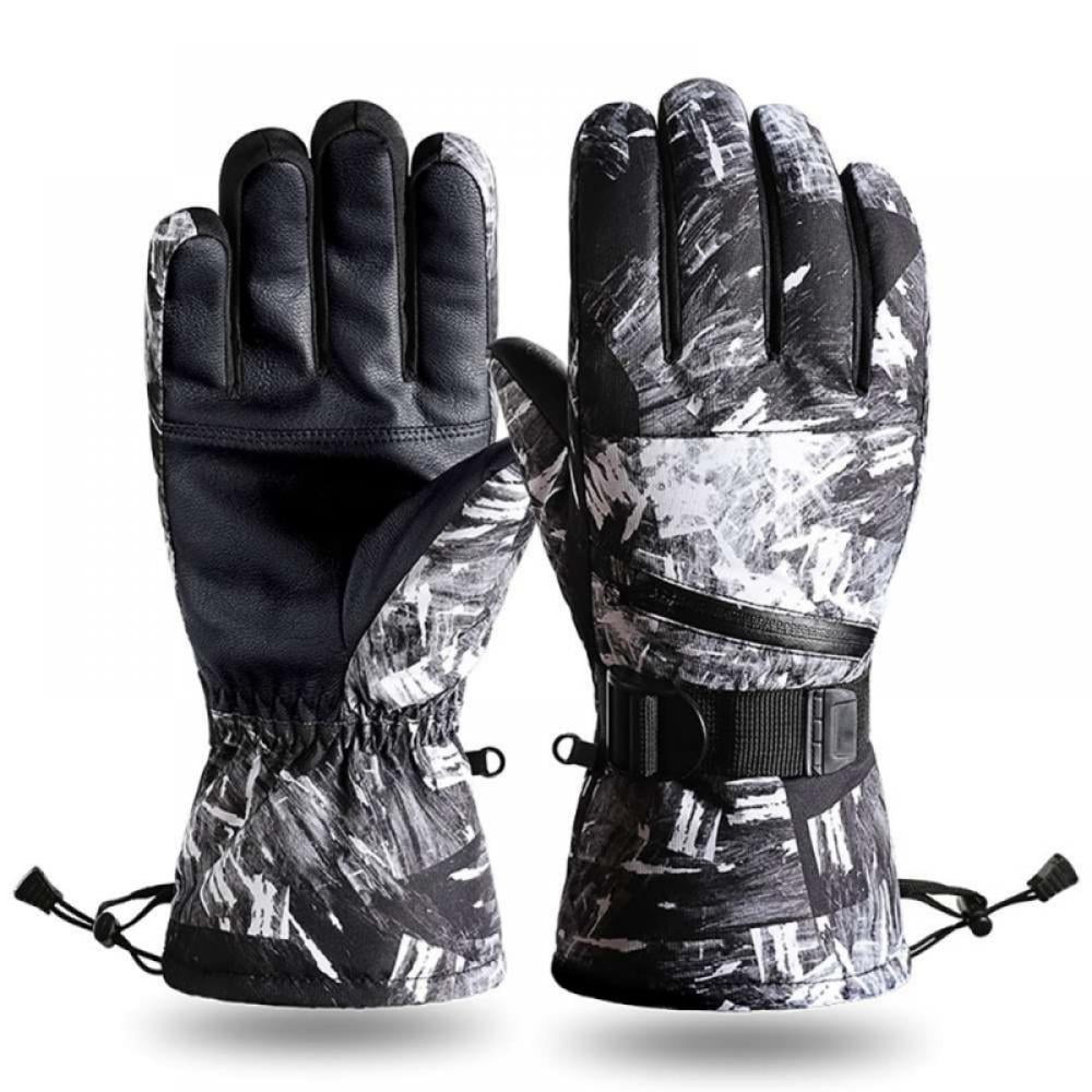 Winter Warm Men's Touch Screen Ski Gloves Waterproof Snow Snowboard Gloves 