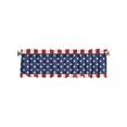 thumbnail image 3 of 4th of July Curtain Valance 4th of July Valance Curtain Toppers 4th of July Decorations Independence Day Window Valance Flag Pattern with Star and Stripe Short Curtain Valances Living Room Kitchen, 3 of 7