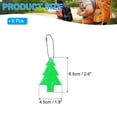 thumbnail image 2 of Uxcell 6Pcs Reflective Keychain Tags Reflective Pendant Reflector Key Ring Safety Reflector Christmas Tree Shape Green, 2 of 7