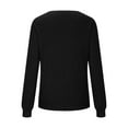 thumbnail image 5 of WTXUE Women's V-Neck Tunic Sweater with Pockets Soft Knitted Pullover Long Sleeve Lightweight Knit Pullover Tops Business Casual Sweaters Fall Outfits Black L, 5 of 6