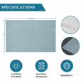 thumbnail image 6 of Vintage Haze Blue Placemats Set of 12, Farmhouse Retro Solid Color Linen Texture Placemats for Dining Table, Place Mats for Kitchen Tabletop, Waterproof Wipeable Dining Table Mats Set, 6 of 9
