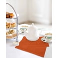 thumbnail image 2 of Burnt Orange Solid Color Kitchen Dish Towels for Drying Dishes Set of 2, Abstract Woven Texture Vintage Waffle Weave Microfiber Hand Tea Bathroom Towels Quick Dry & Absorbent Towel 12x12, 2 of 7