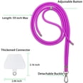 thumbnail image 4 of takyu Phone Lanyard, Universal Cell Phone Lanyard with Adjustable Nylon Neck strap, Phone Tether Safety Strap, 4 of 5