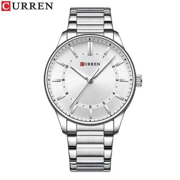 CURREN Casual Quartz Watches Men Luxury Brand Stainless Steel Band Simple Business Quartz Wristwatches