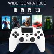 Wireless Controller Compatible with P4/P4 Slim/P4 Pro/Windows PC, White