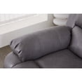 thumbnail image 4 of Kingway Faux Leather Manual Reclining Sofa Set – 2-Piece Home Theater Seating, 4 of 5