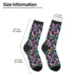 thumbnail image 2 of Honeii Happy Kitten Faces Print Children's Colorful Socks,Unisex Kids and Toddlers' Cushioned Sock,Kids Athletic Crew Socks,for Everyday Wear and Sports, 2 of 5