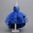 thumbnail image 4 of Esaierr 4-11Y Kids Girls Dresses Flower Princess Dress Toddlers Princess Dress Flower Girl Dresses for Wedding Dress for Girls Wedding Guest Pageant Dresses for Girls Birthday Dresses for Girls, 4 of 7