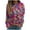 Multicolor, variant on successthop Plus Size Sweatshirts for Women Sparkle Print Oversized Crewneck Long Sleeve Pullover Sweaters Outfits