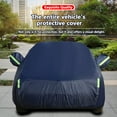 thumbnail image 2 of Aniceparthy Car Cover Fit for Sedan/MPV/SUV, Dust-Proof Protection, Oxford Cloth,w/ Reflective Strips,Waterproof All-Weather Rain Snow UV Sun Protector Indoor Outdoor (216.54*78.74*59.06 in), Black, 2 of 5