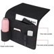 thumbnail image 4 of Bolsillo de almacenamiento para colgar junto a la cama, organizador de sofá de cama de fieltro para botella de agua con Control remoto para Almacenamiento y organización del hogar gris medio Toystoory HA2082-02B, 4 of 6