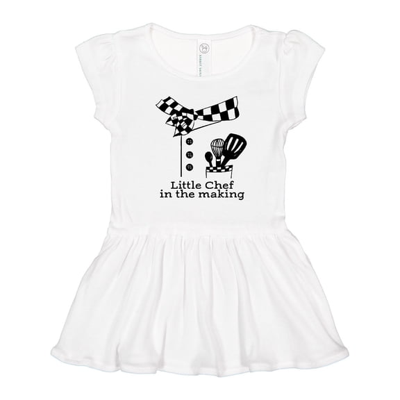 Inktastic Little Chef in the Making Girls Toddler Dress