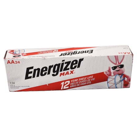 Energizer AA Batteries (24 Count), Double A Max Alkaline Battery