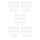 thumbnail image 1 of sweethay 20 Pieces Fake Pearl Hairpin Accessories Girls Wedding Adornment Accessory Beautiful Hair Stick Clothes Hairstyling for Decor Blanco 5piezas, 1 of 6