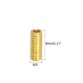 thumbnail image 2 of Guitar Bridge Saddle Height Adjustment Screws Metric M3x8 Gold for Electric Guitar Bridge 12pcs, 2 of 5