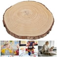 thumbnail image 2 of Wood Circles Irregular Unfinished Wood Circles Easy To Carve Natural Pine Wood Unfinished Wood Slices Wood Slices With Bark  For Pyrograph 22.5x23cm/8.9x9.1in, 2 of 8