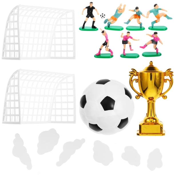 unbranded 1Jgo Conjunto De Decoraciones Para Pastel Con Fútbol En Plástico Para Eventos Y Cumpleaños