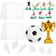 thumbnail image 1 of unbranded 1Jgo Conjunto De Decoraciones Para Pastel Con Fútbol En Plástico Para Eventos Y Cumpleaños, 1 of 7