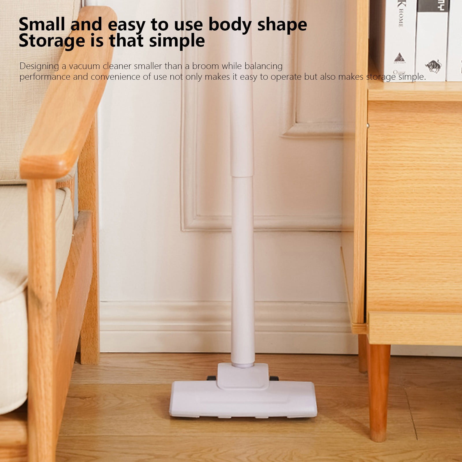 Stick Vacuum Cleaner, 30 Min Runtime Vacuum for Carpet and Hardwood Floors, Pet Hair-Cleaning Stick Vac, Lightweight and Maneuverable Cordless Vacuum for Home and Office