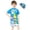 E145-Gray, variant on 3PC Boys' Short Sleeve Swimsuit Swim Trunks Swim Cap Set, Suitable for Ages 2-12 Stylish Sun Protective Swimsuit, Summer Beach Surfing Diving Set