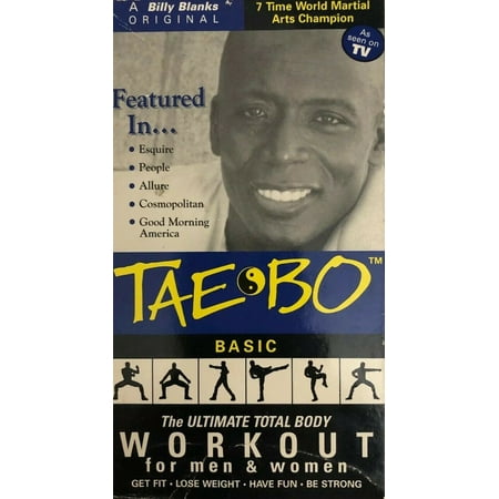 TAE BO LIVE BASIC WORKOUT VHS Video Tapes-TESTED-RARE VINTAGE-SHIP N 24