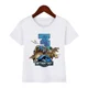 thumbnail image 4 of Camisetas de algodón de Jurassic Park para cumpleaños del 2 al 9.º cumpleaños, camisetas personalizadas de dinosaurios, camisetas divertidas para niños, camisetas de cumpleaños para niños, 4 of 5