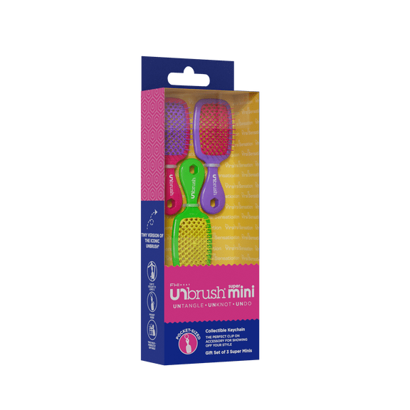 FHI Heat UNbrush® Super Mini 3 Pack, Neon